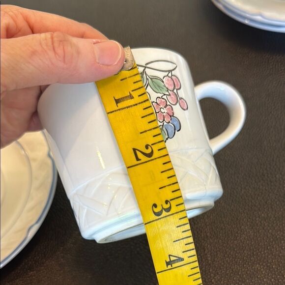 Vina FERA Durasafe Dinnerware Japan Cream Mug Set with Floran Design - Picture 7 of 7